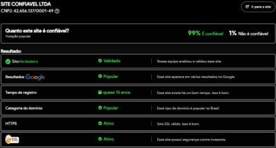 Site verificado e verdadeiro:za777com